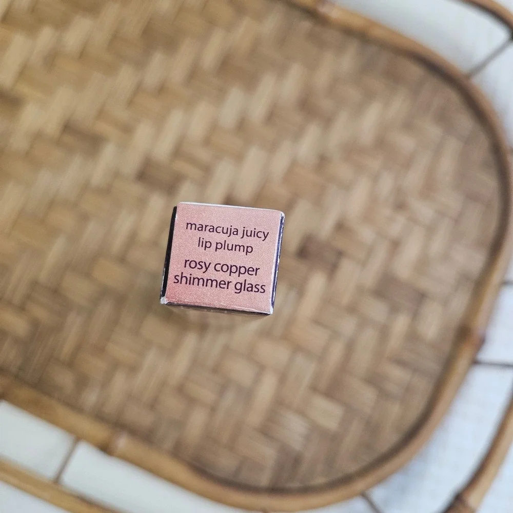 NEW Tarte Maracuja Juicy Lip‎ Plump Rosy Copper Shimmer Glass NIB